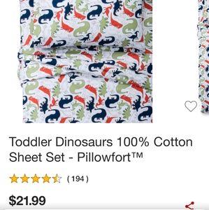 Cotton Sheet Set Dino Delight 